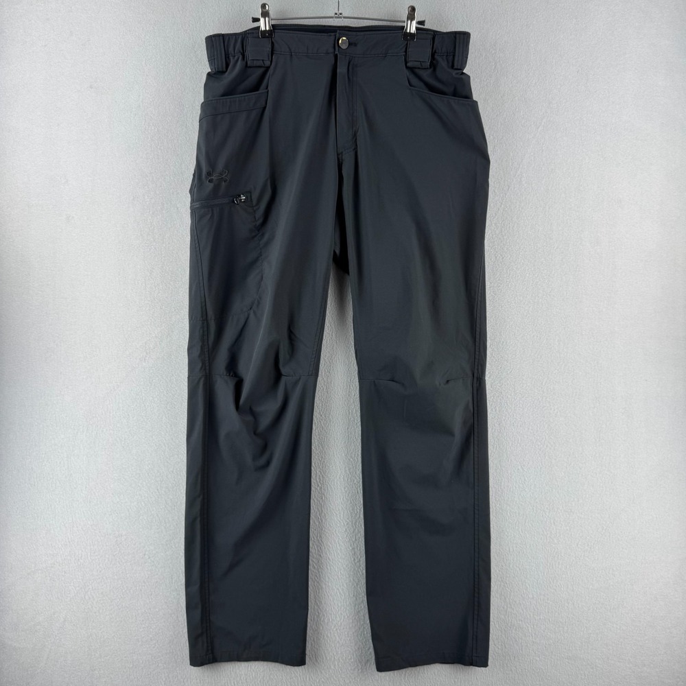 Under Armour Defender Pants Mens 36x32 Black Elastic Waist Stretch Tactical